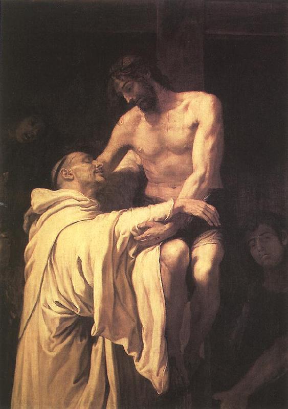RIBALTA, Francisco Christ Embracing St Bernard xfgh France oil painting art